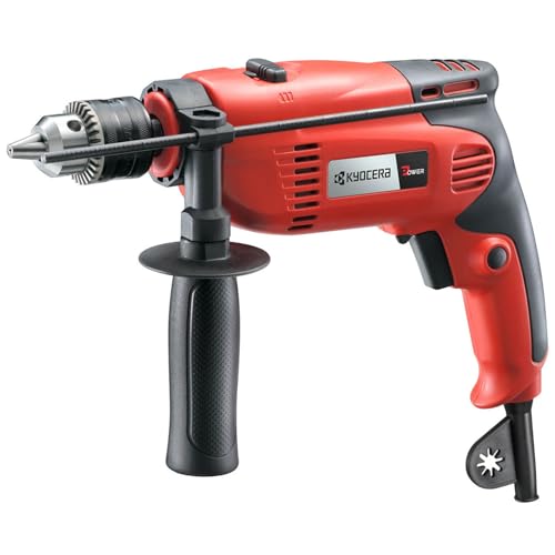 京セラ(Kyocera) 旧リョービ 振動ドリル PD-196VR 645950A 【650Wハイパワーモーター搭載で楽々穴あけ】 穴開け能力 (コンクリート)19mm・(鉄工)13mm・(木工)25mm チャック能力1.5~13mm コンクリート・石材・モルタル・鉄工・木工の穴あけ